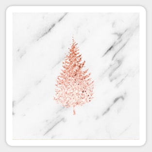 Rose gold christmas Sticker